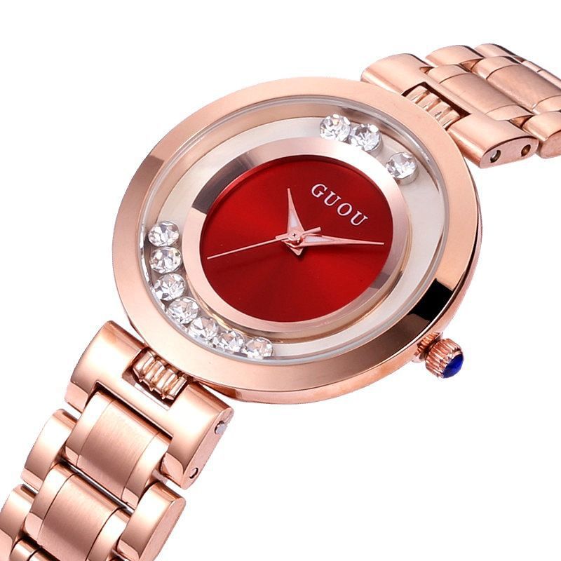 Luxury Watch Top 10 - Moda üst Guou marka kadın rahat
