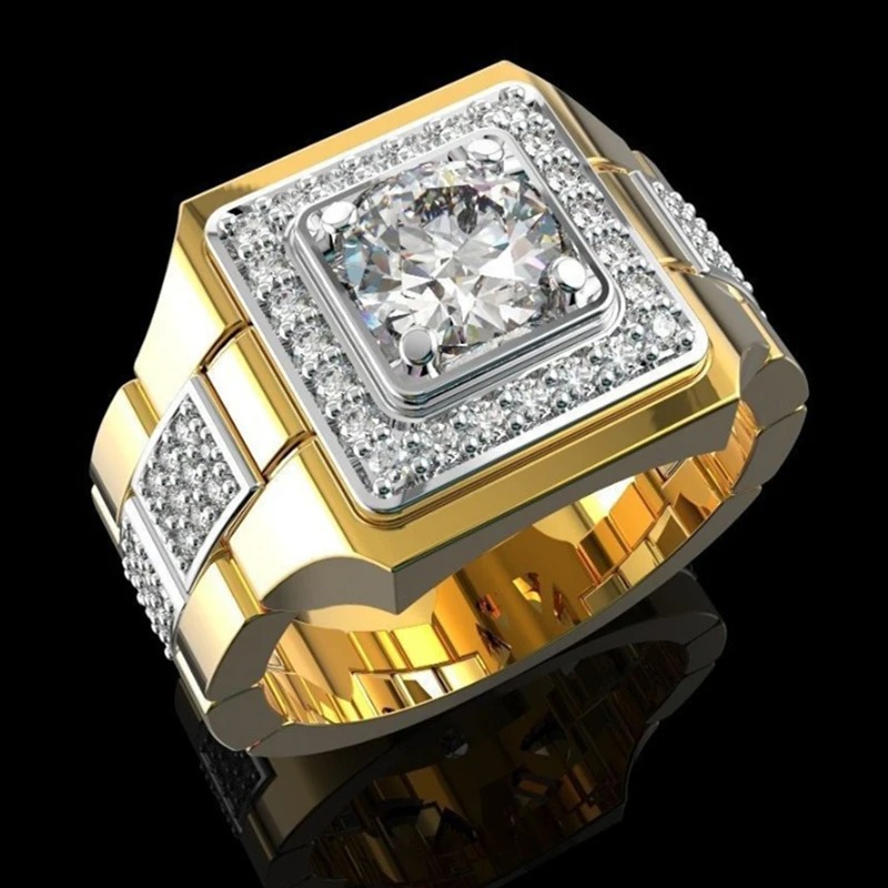 Luxury Watch Iceberg - Lüks erkek tam beyaz Birthstone kristal