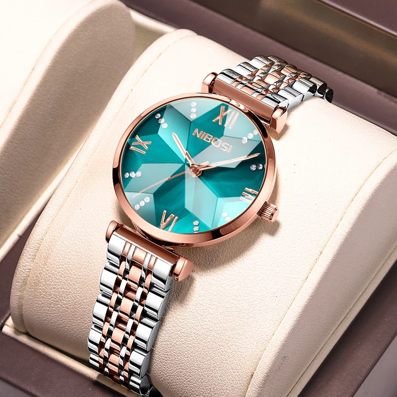 NIBOSI Moda Eşkenar Dörtgen Ay - Luxury Watch Top 10 incelemesi ve fiyatı