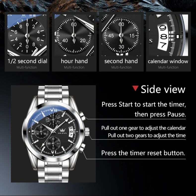 OLEVS 2987 Orijinal Erkek Saat - Luxury Watch Maker incelemesi ve fiyatı