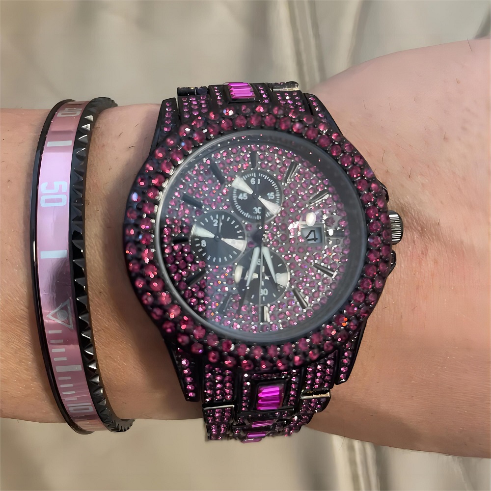 Sıcak Satış Kırmızı Buz Izle E - Luxury Watch Iceberg incelemesi ve fiyatı