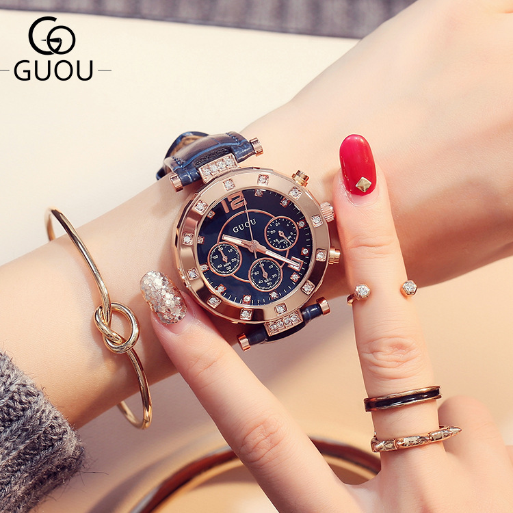 2018 GUOU üst marka moda lüks  - Luxury Watch Top 10 incelemesi ve fiyatı