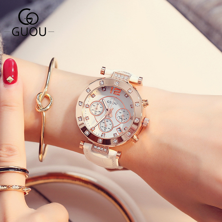 2018 GUOU üst marka moda lüks  - Luxury Watch Top 10 incelemesi ve fiyatı
