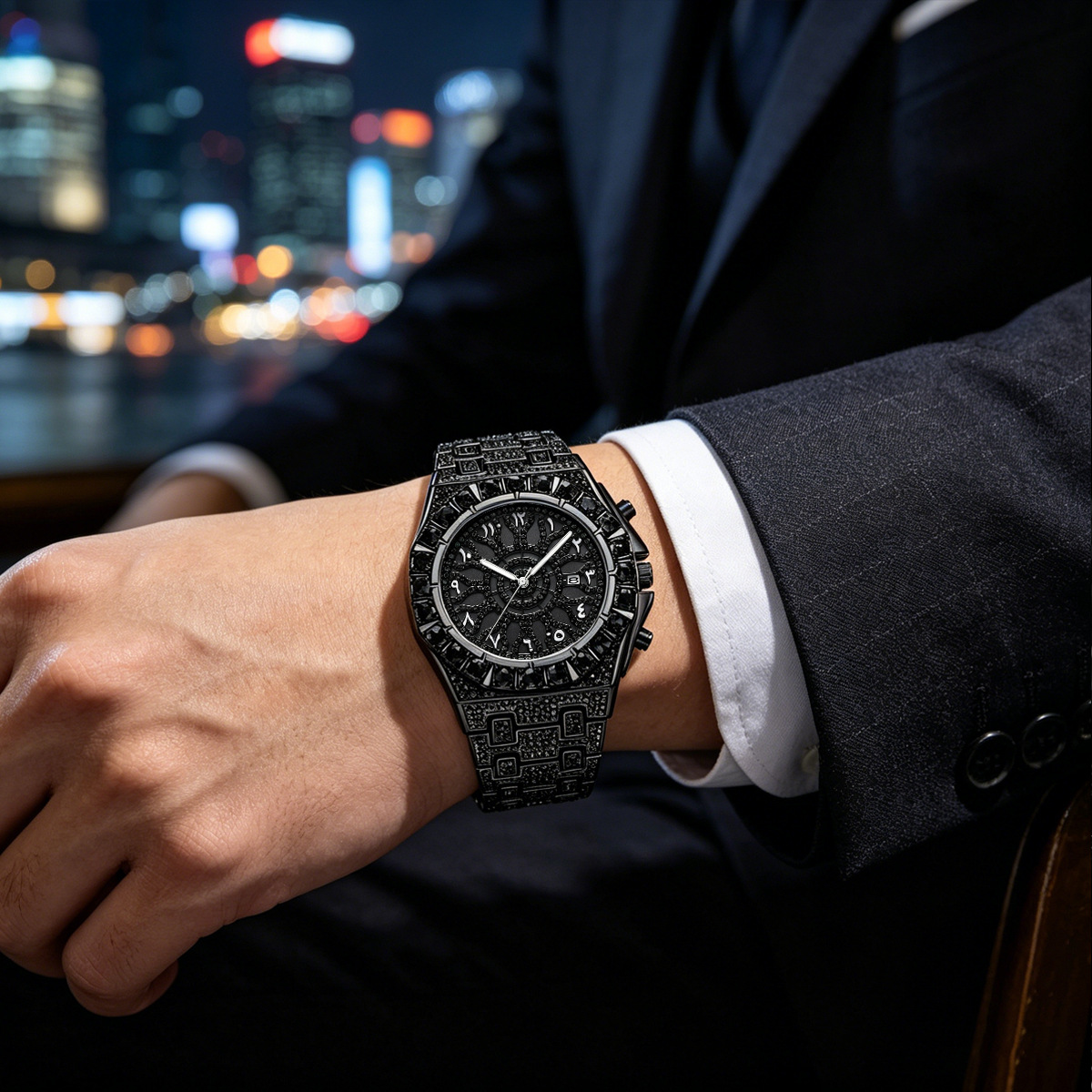 UNIGUET Cool Black Diamond Erk - Luxury Watch Iceberg incelemesi ve fiyatı