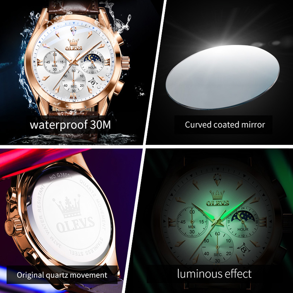 OLEVS Yepyeni Moda Kuvars İzle - Luxury Watch Maker incelemesi ve fiyatı
