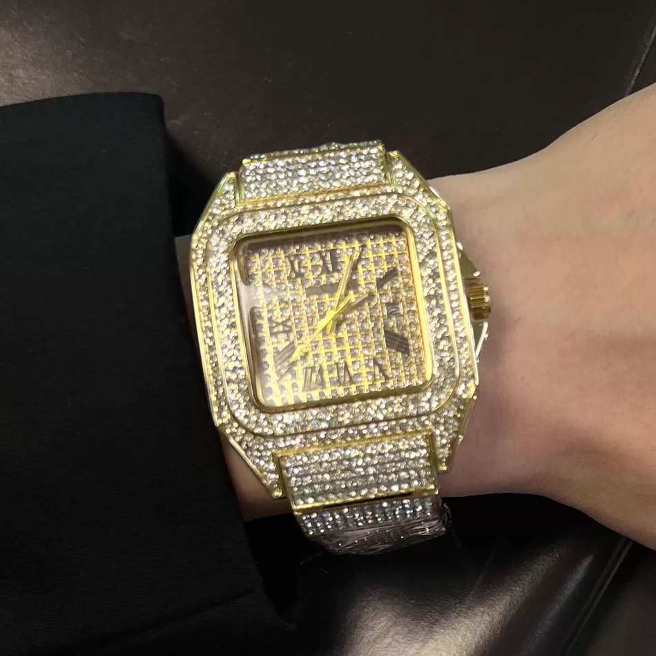 Altın veya Siyah Saat Ice Out  - Luxury Watch Iceberg incelemesi ve fiyatı
